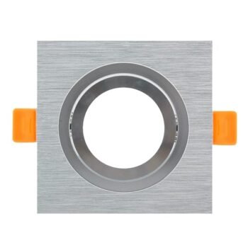 Aro de encastrar LUXURY quadrado rotativo Níquel