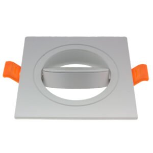 Aro de encastrar LUXURY quadrado rotativo Branco - Image 2