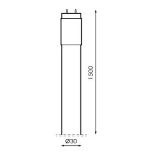 Tubo LED T8 STAK 150cm 24W 4500k 2400lm - Image 2