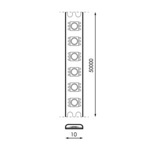 Fita LED Digital RITT 12Vdc 14W 60 Led/m RGBX IP20 - 5 Metros - Image 2