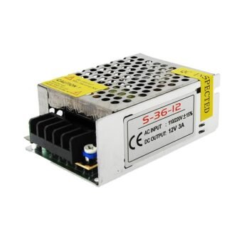 Transformador (Driver) para Fitas Led 12Vdc 36W