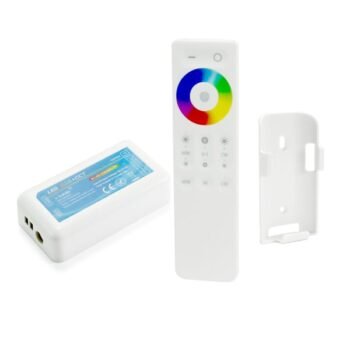 Controlador RF2.4GHz TOUCH 12Vdc/24Vdc 20A para fita LED RGB+CCT com controlo remoto
