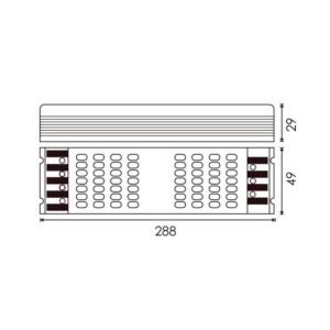 Transformador (Driver) Regulável TRIAC para Fitas Led 24Vdc 150W - Image 2