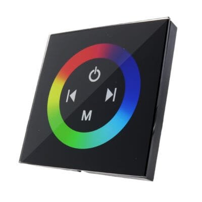 Regulador táctil RGB Fitas Led 12/24V encastrar