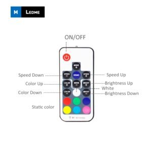 Mini Controlador 12Vdc/24Vdc para fita LED RGB com Controlo Remoto RF - Image 3