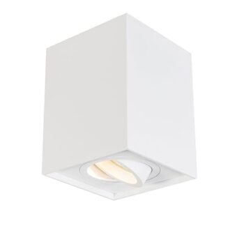 Plafond BERLIM 1xGU10 Quadrado Branco