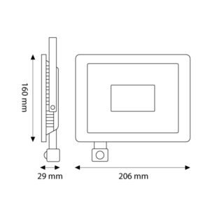 Projetor LED SMD Lexsir 50W Dimável - Image 2