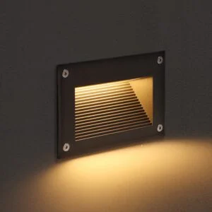Aplique de encastrar DESAN rectangular IP65 7W LED 560lm 3000K Antracite - Image 2