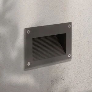 Aplique de encastrar DESAN rectangular IP65 7W LED 560lm 3000K Antracite - Image 3