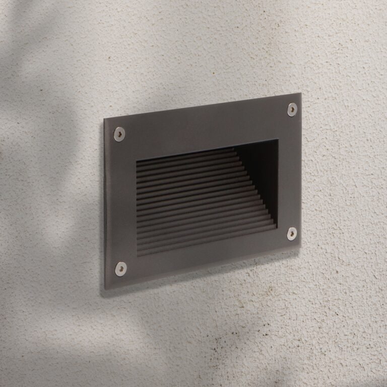 Aplique de encastrar DESAN rectangular IP65 7W LED 560lm 3000K Antracite - Image 3