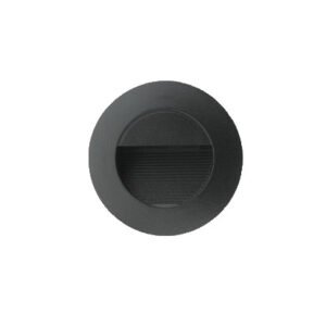 Aplique de encastrar CIRCLE redondo IP54 3W LED 240lm 3000K Preto - Image 2