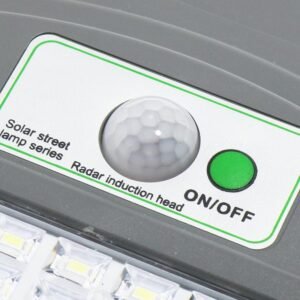 Aplique solar Street Light com sensor IP65 60W LED 1950lm 6000K Cinza - Image 4