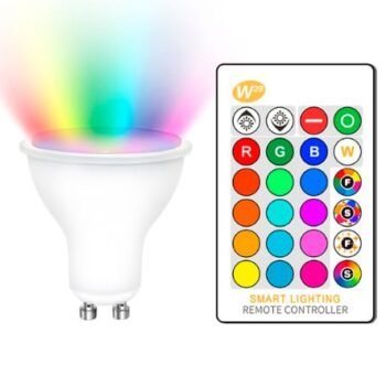 Lâmpada COLOURS GU10 5W LED 350lm RGB+W com Comando