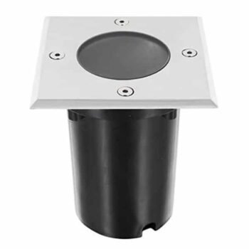 Foco de encastrar solo GUBBET quadrado IP54 1xGU10 Inox
