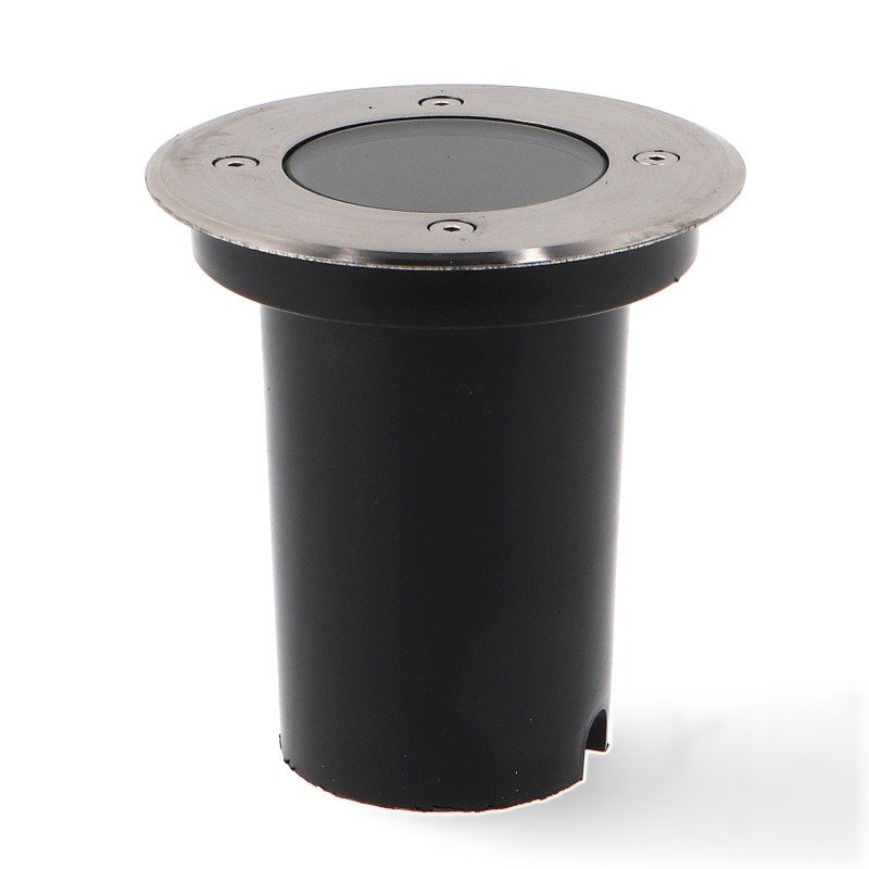 Foco de encastrar solo GUBBET redondo IP67 1xGU10 Inox