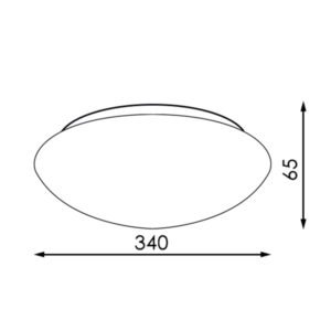 Plafond ICE 24W LED 2000lm 4500K D.34 Branco - Image 3