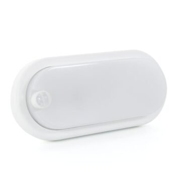 Aplique SPHERE Oval com Sensor IP54 12W LED 960lm 6000K Branco