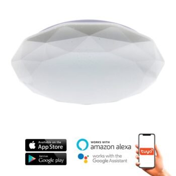 Plafond DIAL 24W LED CCT (3000-4500-6000K), APP, Alexa e Google Assistant