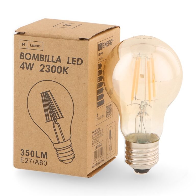 Lâmpada E27 (grosso) GLS (standard) Filamento LED 4W 2300K 350lm Ambar
