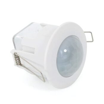 Sensor de movimento IR branco IP20, ângulo de detecção 360°