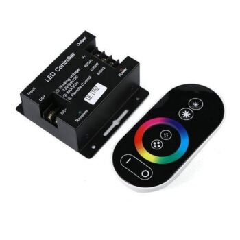 Controlador RF TOUCH 12Vdc/24Vdc 18A para fita LED RGB com controlo remoto