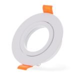 Aro de encastrar LUXURY redondo rotativo Branco