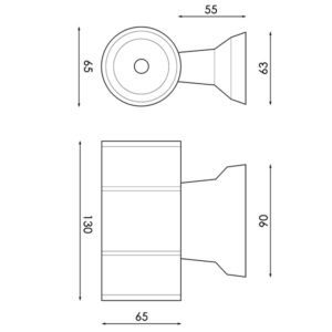 Aplique TUBE IP54 2X3W LED 540lm 3000K Branco - Image 4