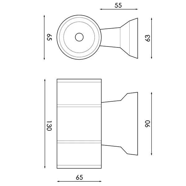 Aplique TUBE IP54 2X3W LED 540lm 3000K Branco - Image 4