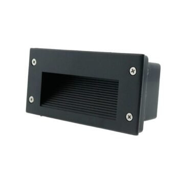 Aplique de encastrar ENFINE rectangular IP54 2W LED 160lm 3000K Preto