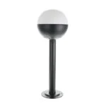 Pilar CAM pequeno IP44 1xE27 Alt.50xD.18cm Preto