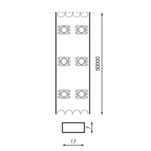 Fita Led Silmy 230V SMD2835 180Led/m 14,4W/m IP65 3000k - Image 2