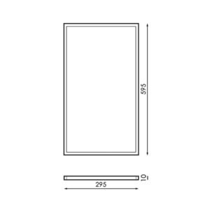 Painel de encastrar BURE 30X60 24W LED 2400lm 6000K Branco - Image 2