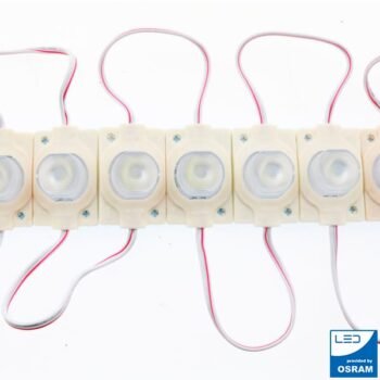 Corrente de 20 módulos com 1 Led SMD3030 OSRAM 12V DC 1,5W 55°