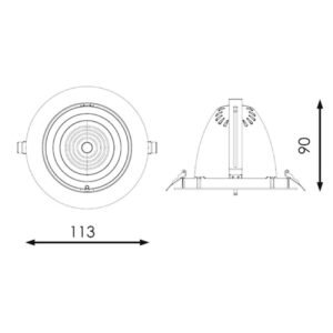 Foco de encastrar TRACK rotativo 15W LED 1500lm 6000K Branco - Image 4