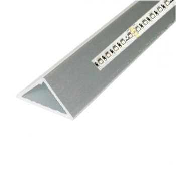 Calha Triangular para fitas LED em Alumínio L.16x Alt.12mm 2mt