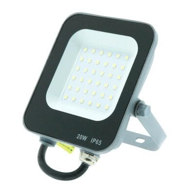 Projector NAPOLI IP65 20W LED 2400lm 6000K Preto/Cinza