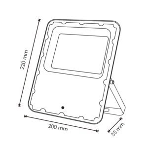 Projetor Solar VENECIA IP66 50W LED 2250lm 6000K Cinza - Image 4