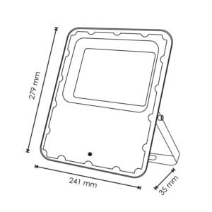 Projetor Solar VENECIA IP66 100W LED 4500lm 6000K Cinza - Image 4