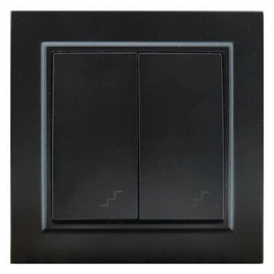 Comutador de Escada Duplo Série EP Preto