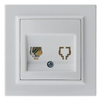 Tomada Telefónica Série EP Branco