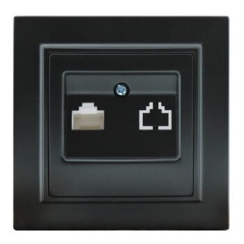 Tomada RJ45 Cat. 5e Série EP Preto