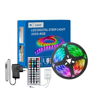 Kit LED DIGITAL STRIP LIGHT 12Vdc 24W 30LED’s RGB 5m