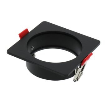 Aro de encastrar para módulo COBFIX 10W quadrado Preto