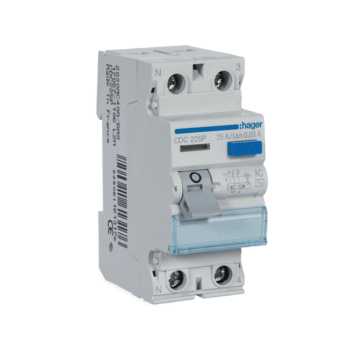 Inter. dif. 2P 25A 30mA tipo AC 2M