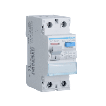 Inter. dif. 2P 40A 30mA tipo AC 2M