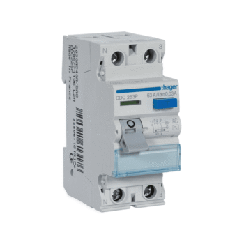 Inter. dif. 2P 63A 30mA tipo AC 2M