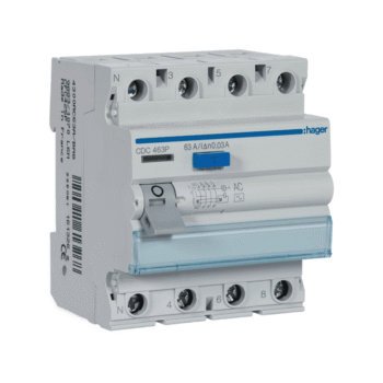 Inter. dif. 4P 63A 30mA tipo AC 4M