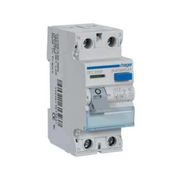 Inter. dif. 2P 25A 300mA tipo AC 2M