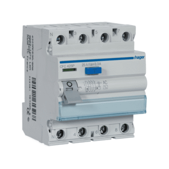 Inter. dif. 4P 25A 300mA tipo AC 4M