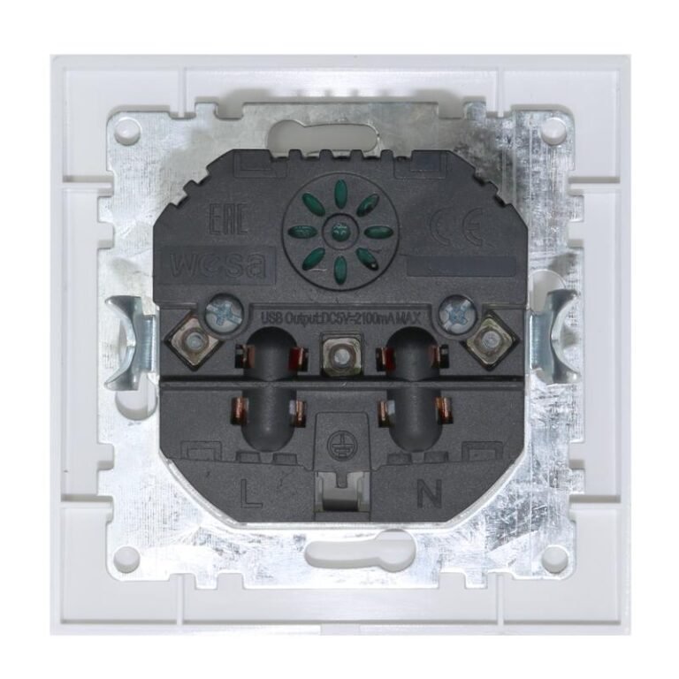 Tomada Schuko com USB Duplo Série EP Branco - Image 2